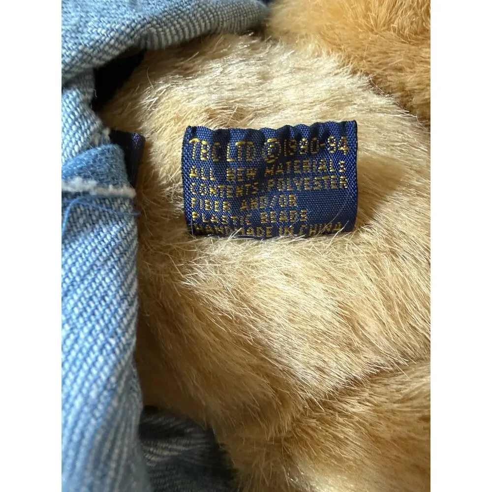 Boyds Bears Alice Plush Bear 13” Blue Dress Archive Collection Vintage 1994